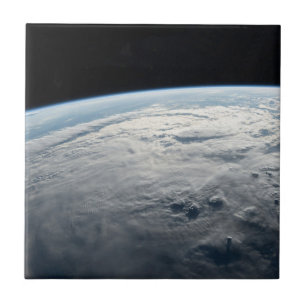 Azulejo De Cerâmica Ciclone Tropical Idai Acima Da Costa Da África.