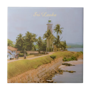 Azulejo De Cerâmica Cidade costeira de Galle, Sri Lanka Lembrança de V