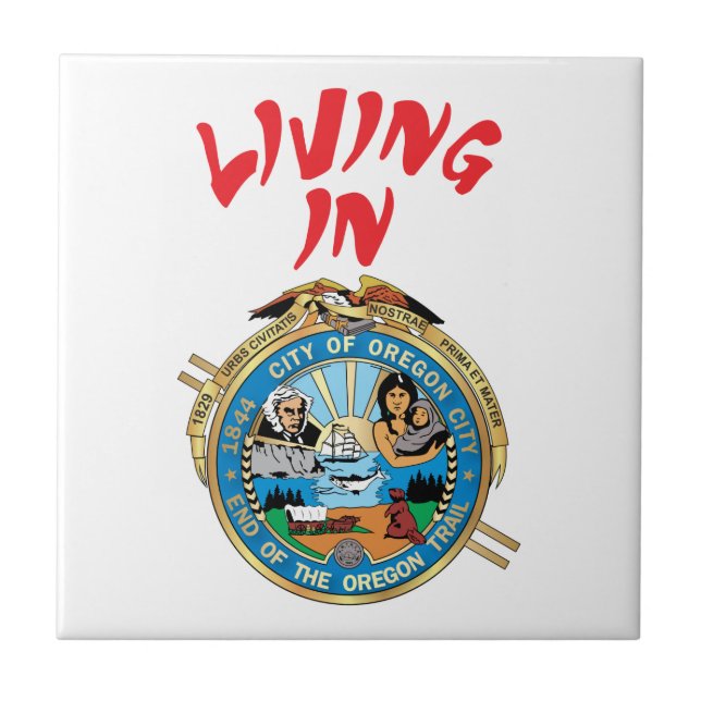 Azulejo De Cerâmica Cidade de Oregon (Frente)
