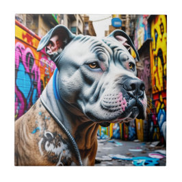 Azulejo De Cerâmica Cidade de Pitbull, Grafite urbano