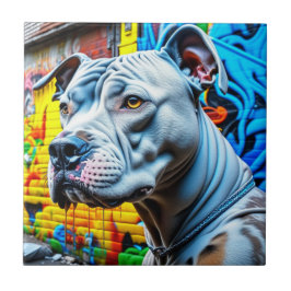 Azulejo De Cerâmica Cidade de Pitbull, Grafite urbano