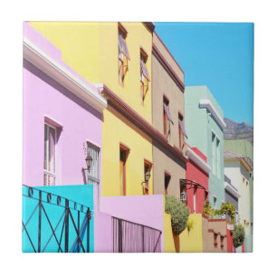 Azulejo De Cerâmica Cidade do Cabo: Casas Coloridas Bo Kaap Street