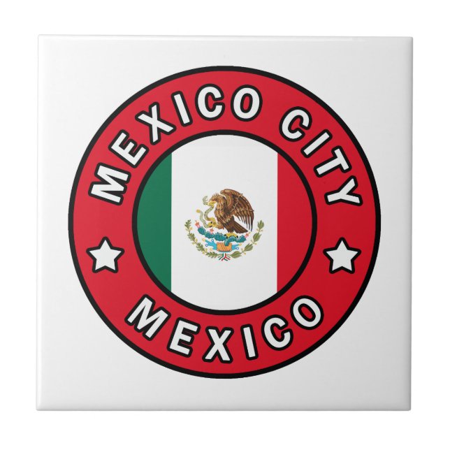 Azulejo De Cerâmica Cidade do México México (Frente)