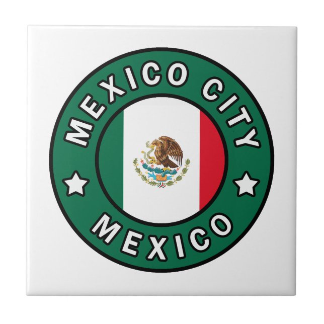 Azulejo De Cerâmica Cidade do México México (Frente)