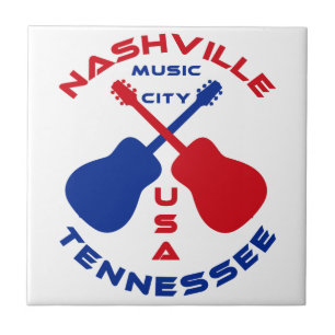 Azulejo De Cerâmica Cidade EUA da música de Nashville, Tennessee