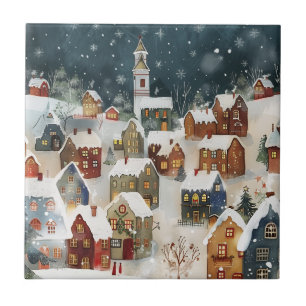 Azulejo De Cerâmica Cidade Ilustrativa de Natal