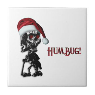 Azulejo De Cerâmica Cigarros Natal Esqueleto Humbug