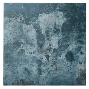 Azulejo De Cerâmica cimento azul envelhecido