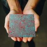 Azulejo De Cerâmica Cimento de Cobre Enrugado Cement Texturizado Damas<br><div class="desc">Esse azulejo cerâmico é uma bela mistura de arte e arquitetura, exuando uma elegância antiga que é eterno e contemporânea. Ele apresenta um padrão intrincado que combina elementos de designs florais e geométricos. As cores primárias são lacrimejadas e vermelhas, criando um vibrante contraste que é visualmente impressionante. O fundo lacrimogêneo...</div>