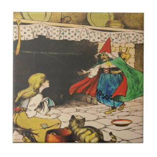 Azulejo De Cerâmica Cinderella Vintage Repro Cerâmica