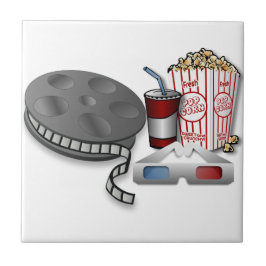 Azulejo De Cerâmica Cinema 3D