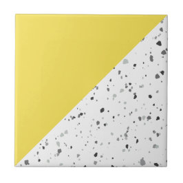 Azulejo De Cerâmica Cinza Amarelo Moderno Terrazzo