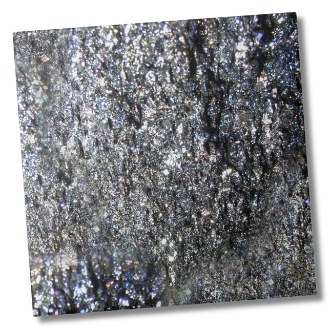 Azulejo De Cerâmica Cinza Escura Elegante (Gun Metal Sparkling Crystal Mineral Stone Ceramic Tile)