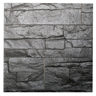 Azulejo De Cerâmica Cinza Escura Faux Marble Granite Stone Brick