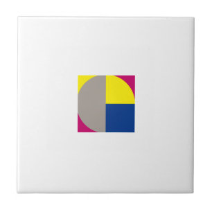 Azulejo De Cerâmica cinza geométrica da abstrato