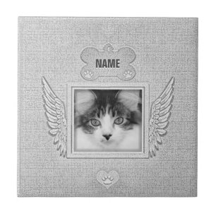 Azulejo De Cerâmica Cinza Rústica, Porta copos de Pad do Mouse