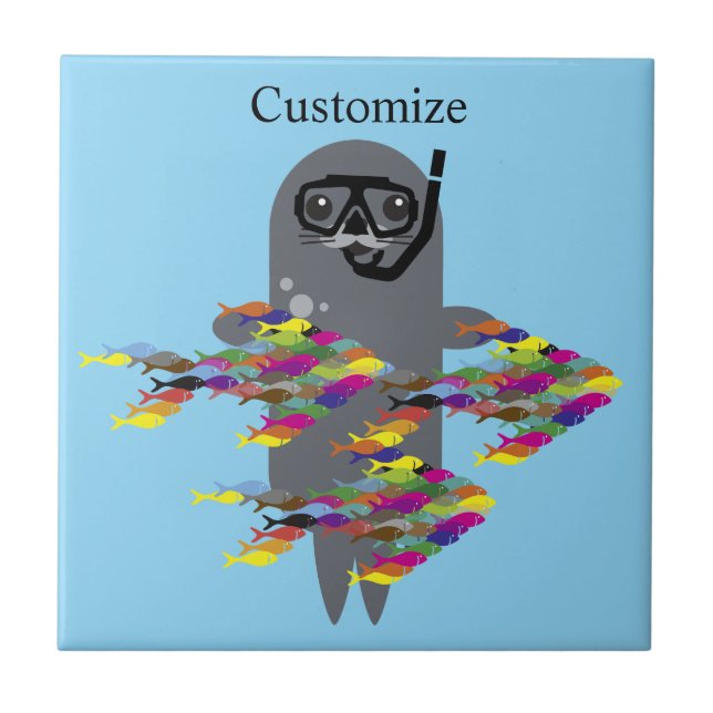 Azulejo De Cerâmica Cinza Seal Thunder_Cove (Frente)