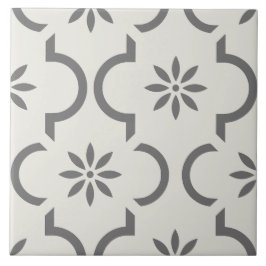 Azulejo De Cerâmica Cinzas clássicas modernas do Mediterrâneo