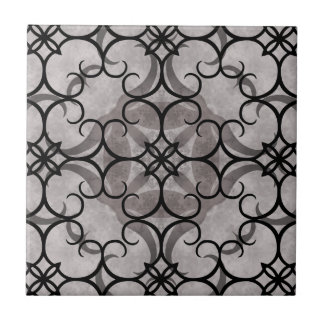 Azulejo De Cerâmica Cinzas gótica vitoriana e negra