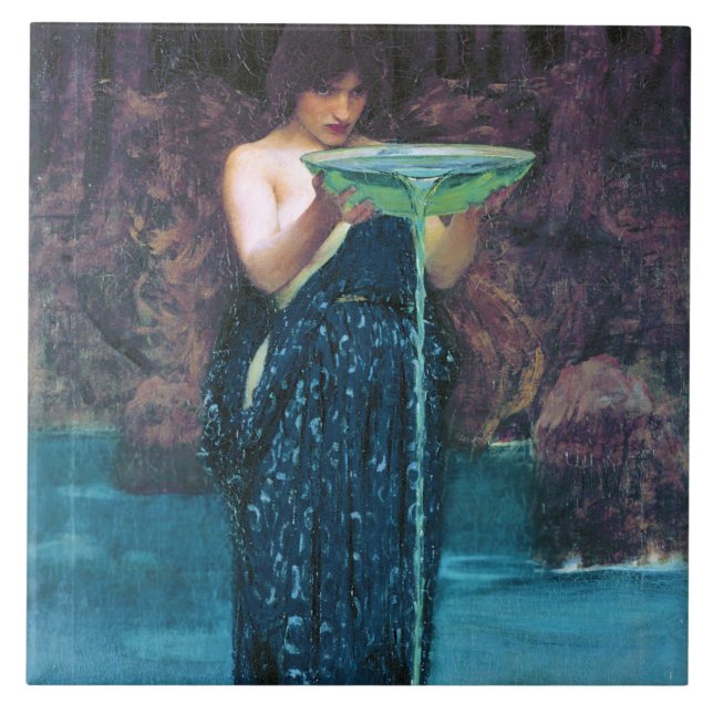 Azulejo De Cerâmica Circe Ciumenta, John William Waterhouse (Frente)
