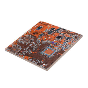 Azulejo De Cerâmica Circuito Impresso Conjunto PCB Circuito Laranja Co