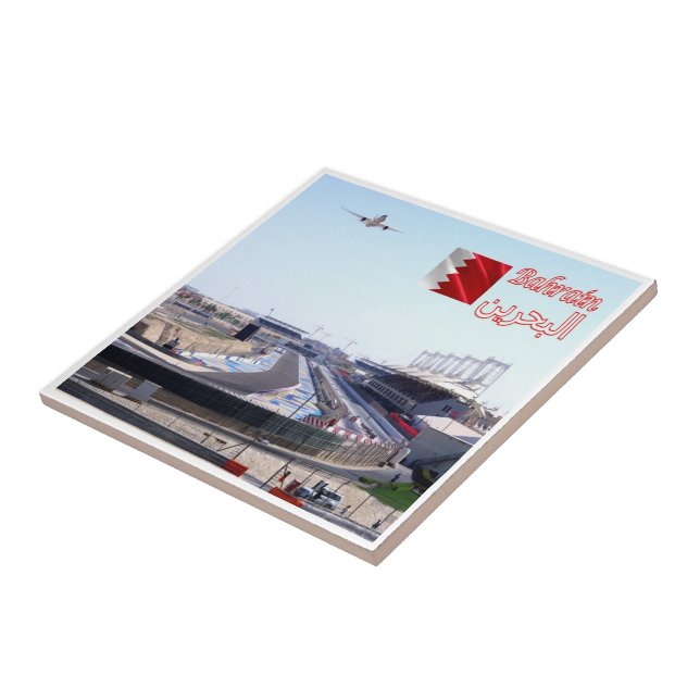 Azulejo De Cerâmica Circuito Internacional do HETERO zBH005, Bahrein, (Lateral)