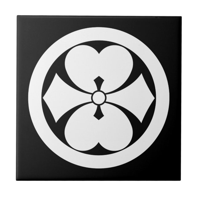 Azulejo De Cerâmica Círculo com duas espadas Oxalis (Frente)