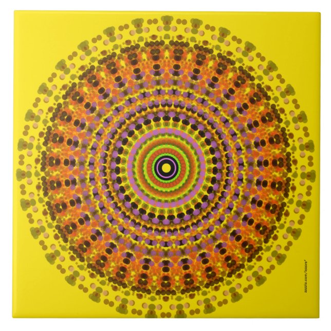 Azulejo De Cerâmica Círculos (Frente)