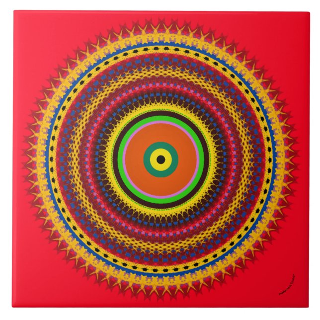 Azulejo De Cerâmica Círculos (Frente)