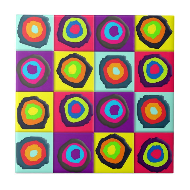 Azulejo De Cerâmica círculos (Frente)