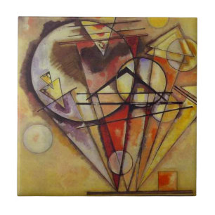 Azulejo De Cerâmica Círculos abstratos de Kandinsky