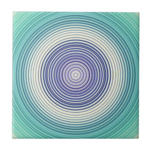 Azulejo De Cerâmica Círculos - Azul azul-azul-azul-turquesa-azul-aqua