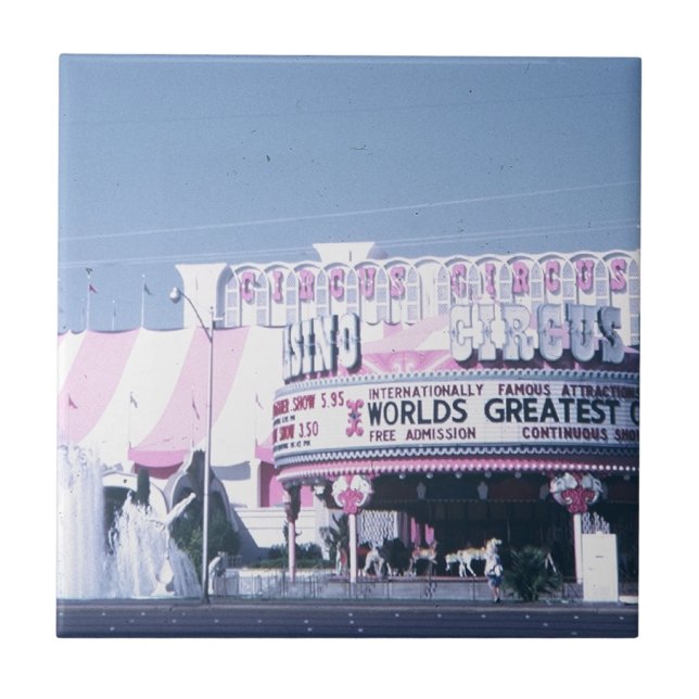 Azulejo De Cerâmica Circus Las Vegas (Frente)