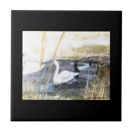 Azulejo De Cerâmica Cisne pacífico. . .