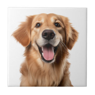 Azulejo De Cerâmica Citação de Animal de Estimação Cachorro Retriever