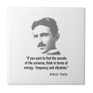Azulejo De Cerâmica Citação De Nikola Tesla