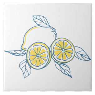 Azulejo De Cerâmica Cítrico Minimalista 