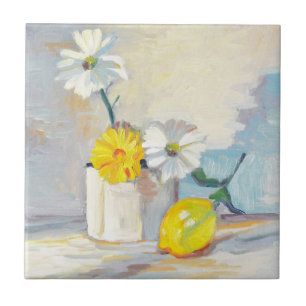 Azulejo De Cerâmica Citrino e linho