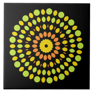 Azulejo De Cerâmica Citrinos, verdes, amarelos, laranja,