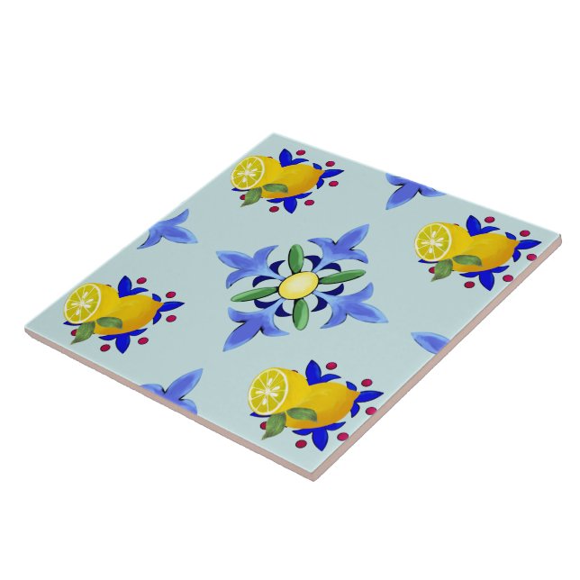 Azulejo De Cerâmica Citrus.lemons,majolica  (Lateral)