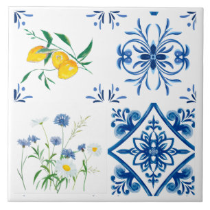 Azulejo De Cerâmica Citrus,limões,mediterrâneo