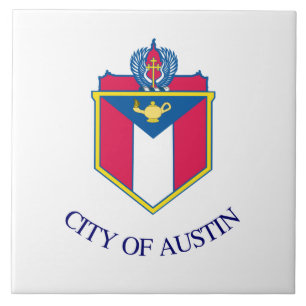 Azulejo De Cerâmica City Flag of Austin (Texas)