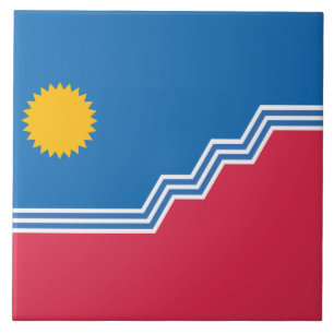 Azulejo De Cerâmica City Flag of Sioux Falls (Dakota do Sul)