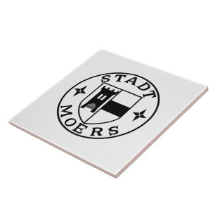 Azulejo De Cerâmica City Seal of Moers, Alemanha