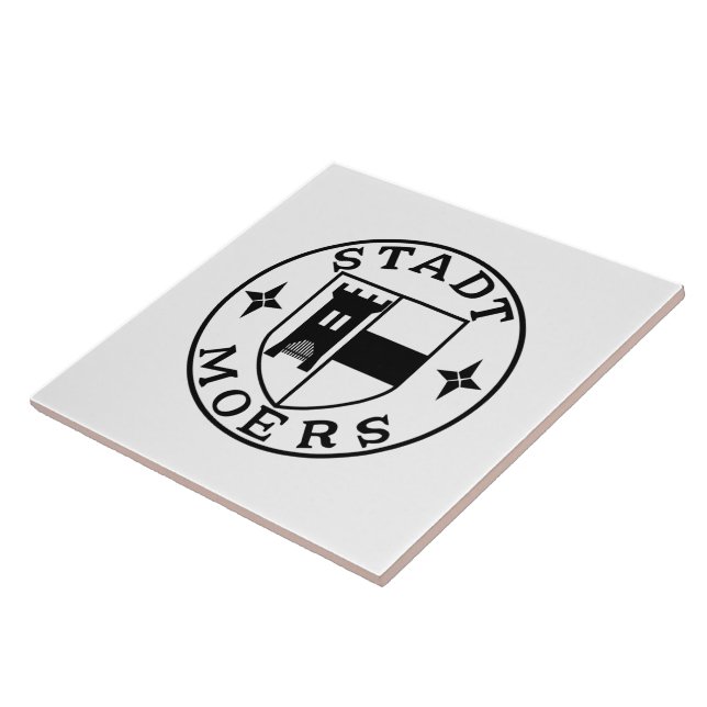 Azulejo De Cerâmica City Seal of Moers, Alemanha (Lateral)