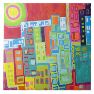 Azulejo de cerâmica City Slicker 6 x 6