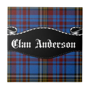 Azulejo De Cerâmica Clan Anderson Banner