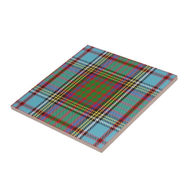 Azulejo De Cerâmica Clan Anderson Tartan (Lateral)