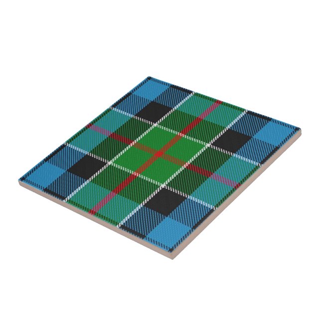 Azulejo De Cerâmica Clan Colquhoun Tartan (Lateral)