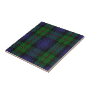 Azulejo De Cerâmica Clan Donnachaidh   Robertson Hunting Tartan